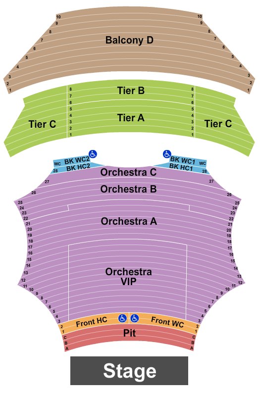 ASU Gammage Death Becomes Her Seating Chart
